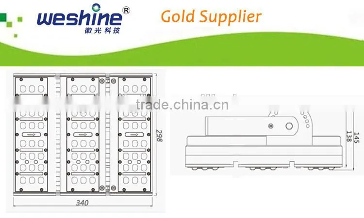 30w 90w 120w 180w Creative module fins design led tunnel lighting lamp