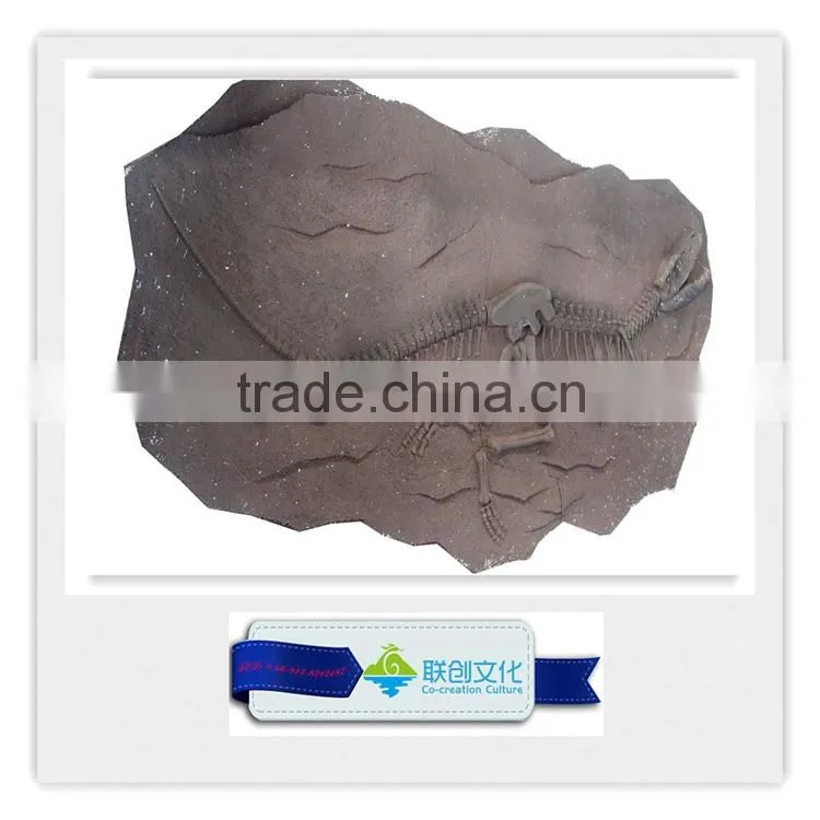 Park decoration artificial life size dinosaur bones