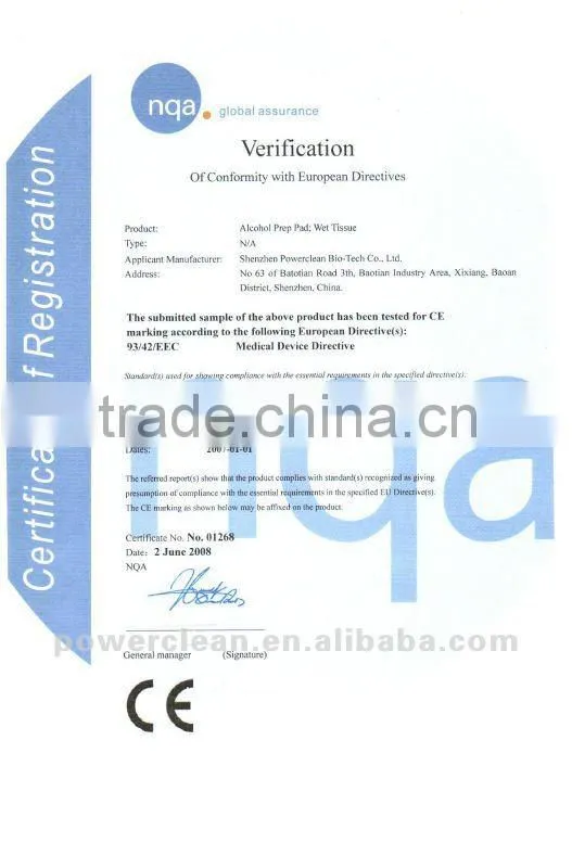 Optical Lens Cleaning Wipes