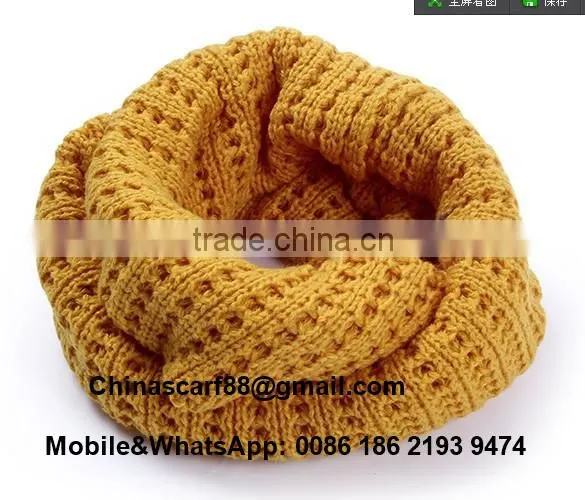 Cheap hollow knitted wool scarves wholesale