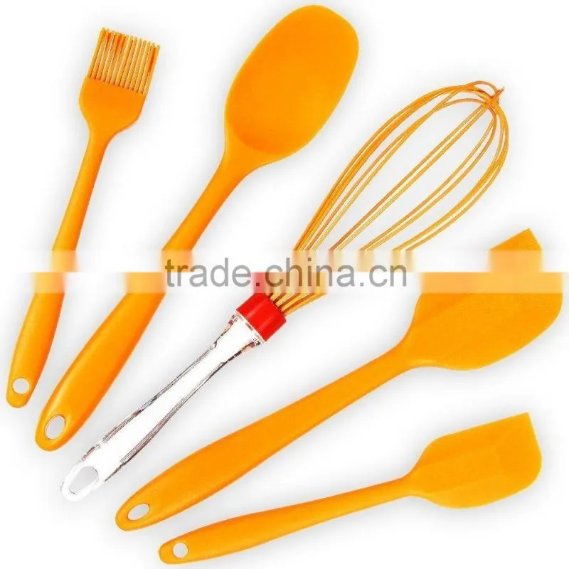 whosale Kitchen Utensils Food Grade Approved Silicone Spatula Set For Baking