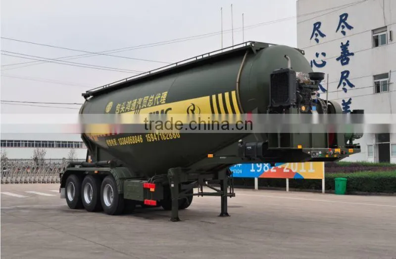 bulk cement tank semi-trailer 35-71cbm for sale
