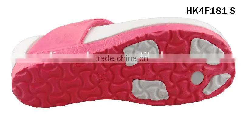 eva injection women wedge flip flops,more color eva flip flop for women,simple design high eva shoes for women