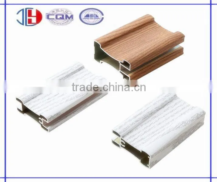 Purple Side Stile Aluminium Profile For Wardrobe Sliding Door