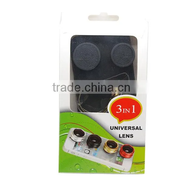 Brilliant Quality Universal Clip 3 in 1 Lens for Mobile Phone Fish Eye Clip Lens