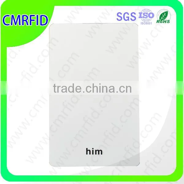 PVC white blank cards, pvc blank card with magenetic stripe