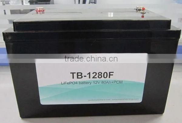 12V 80Ah solar lithium ion battery
