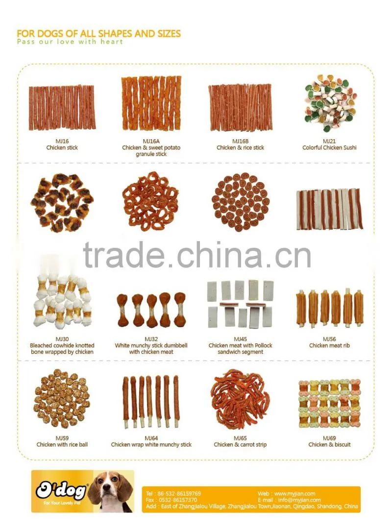 dog treat chicken jerky private label dry Pets Food and dogs dental chew treats snacks factory manufacturer