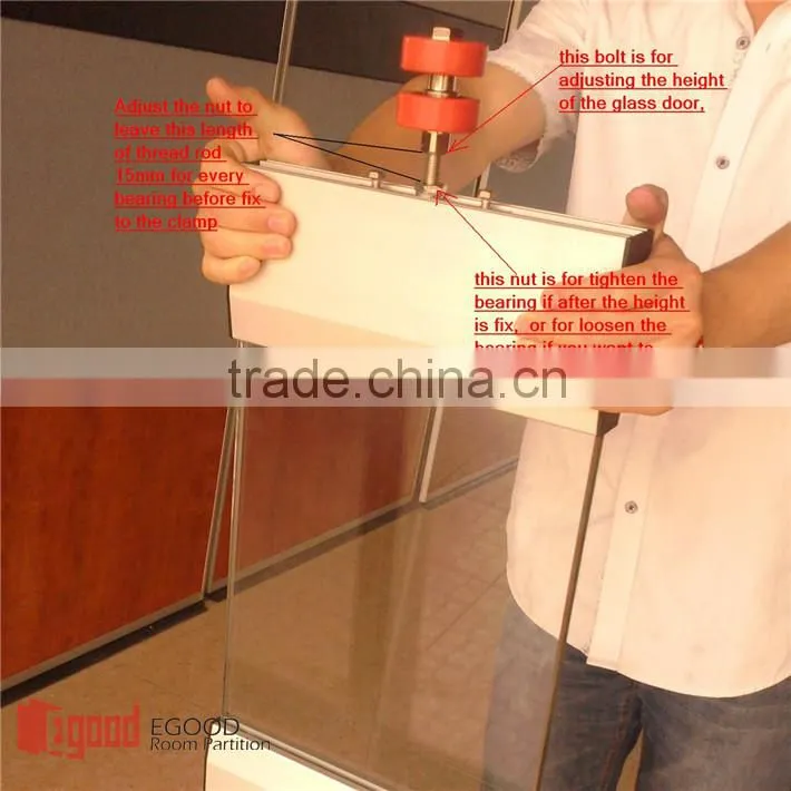 office full height glass wall partition