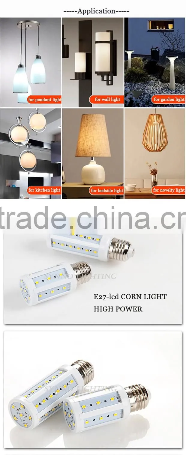 WW+W SMD2835 24LEDs corn light e27 Bulbs Light Lamp 220V 4W 6W 9W Led lamps for pendant/wall/novelty replacement lamp