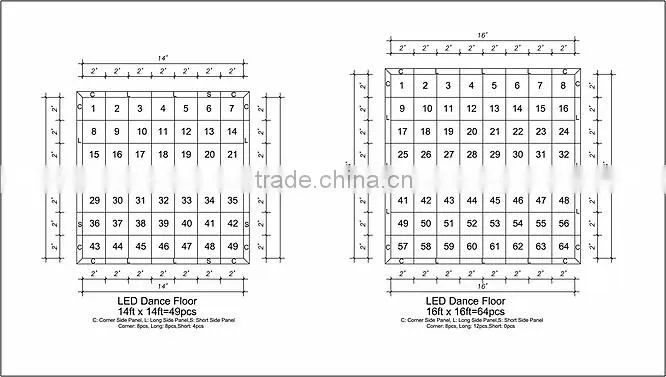 hot selling pvc dance floor