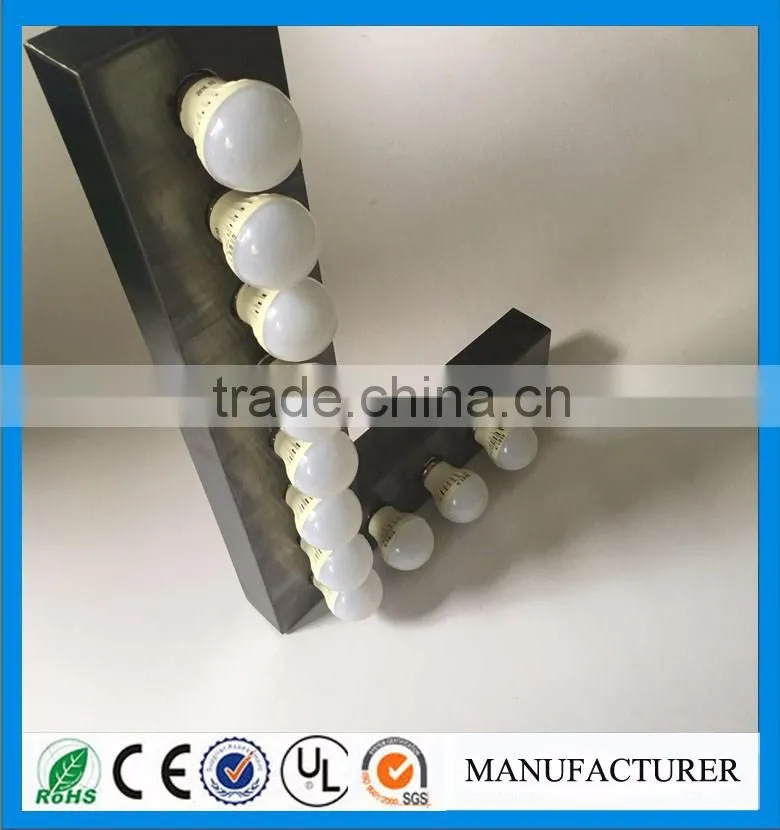 Customized Design Led Light Bulbs Address Sign 3D Led Marquee Signs