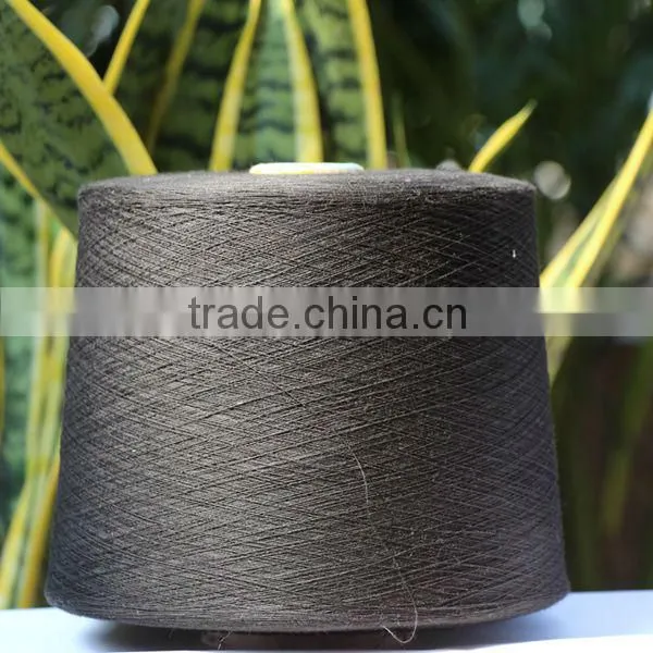 dope dyed spun polyester yarn