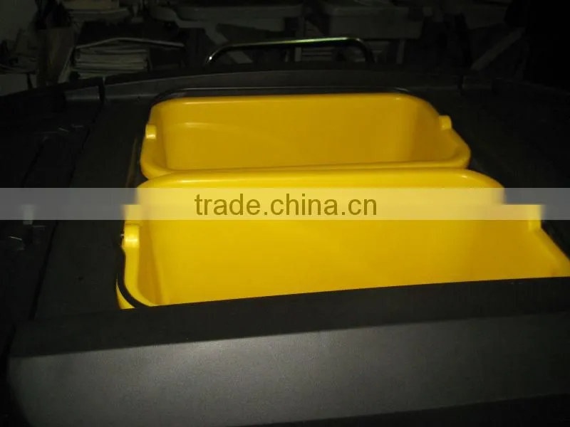 ESD Commercial Janitor's Plastic Cleaning Cart With Cover