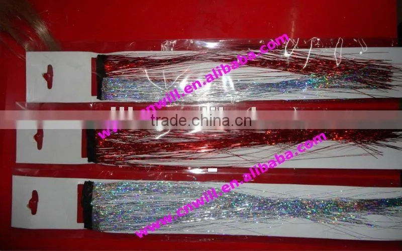 tinsel fabric sparkling hair tinsel christmas tinsel 2014 new hair accessories