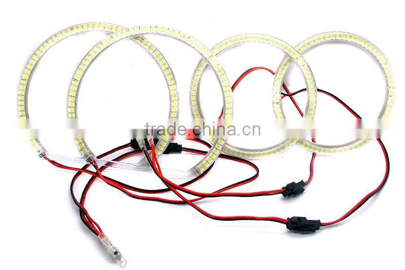 Promotion 106mm 60 leds 4 rings E46 2 DOOR SMD angel eye for BMW