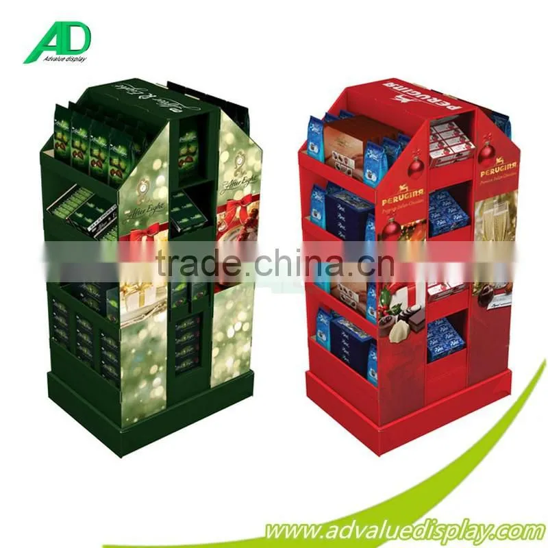 Cardboard Paper Stands Pallet display in supermarket