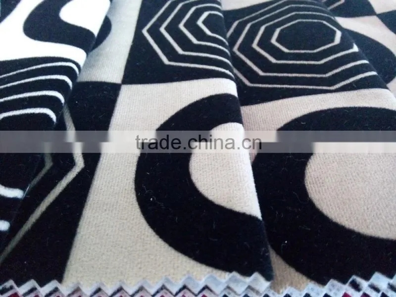 ZJHF-F35 new super soft velvet flocked fabric modern sofa fabric home textile