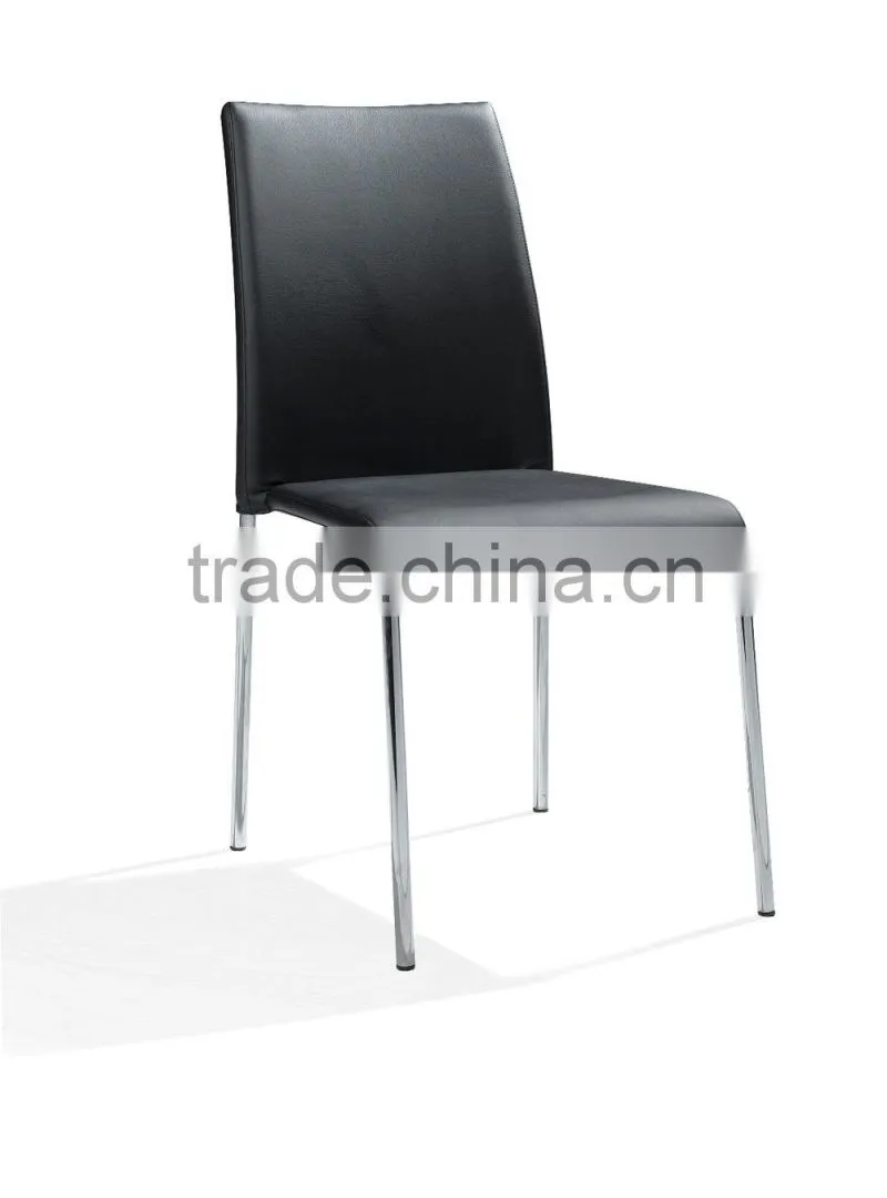 stainless steel frame leather chairs