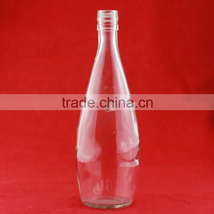 Bulk wholesale frosted alcohol bottles liquor 700ml bottle crok lovely shape bottles
