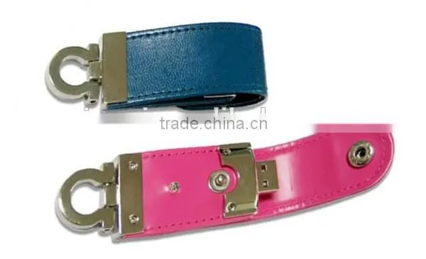 Mini colorful folding leather cover usb