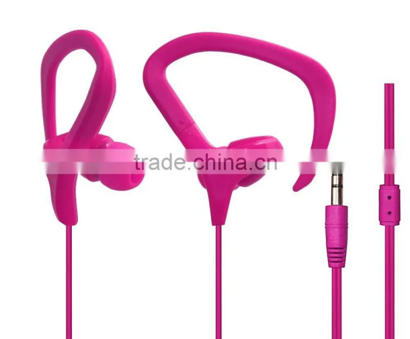 Durable Earhook Earphones With Mic Colorful Earphones For Iphone Samsung