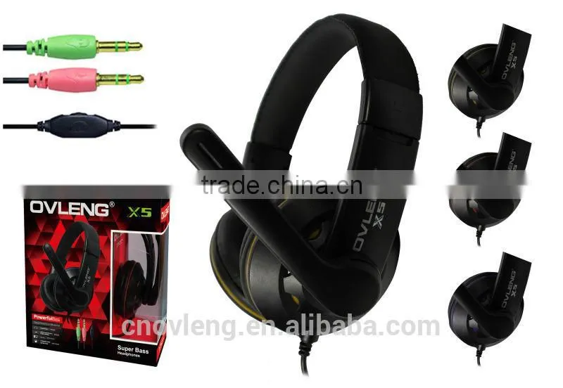 Newest Ovleng factory dynamic speaker stereo headphone