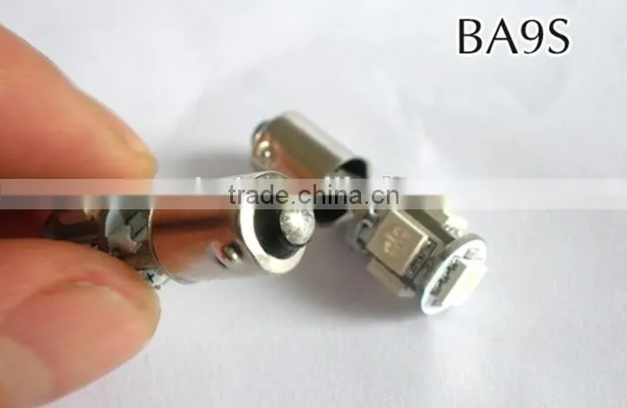 2014 HOTSALE CANBUS 5050 5SMD Decoding Auto Led Lamps BA9S Led Interior Lights