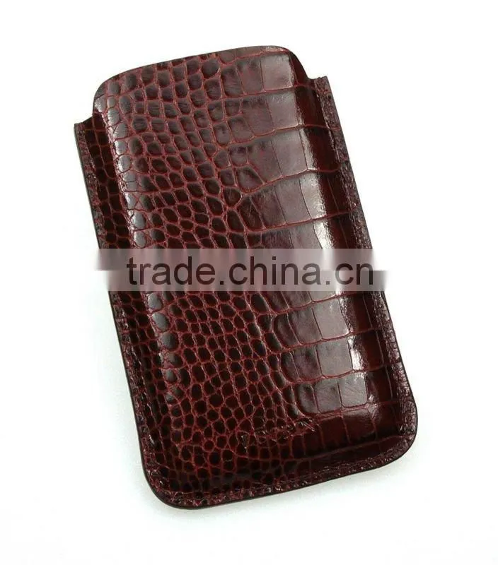 Case for iPhone 4 Crocodile style leather