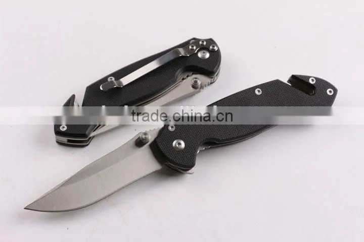 OEM G10 handle folding tactical knife for outdoor