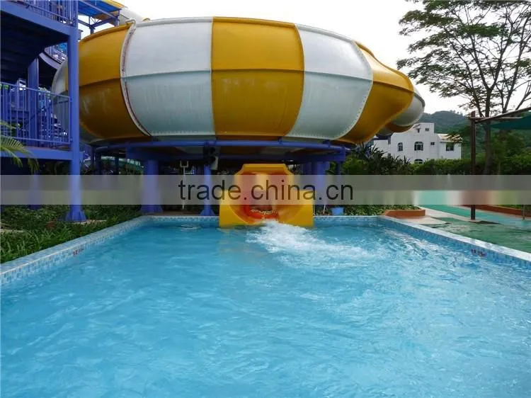 2016 Hot Selling Funny Super Behemoth bowl slide Fiberglass Water Park Amusement for sale