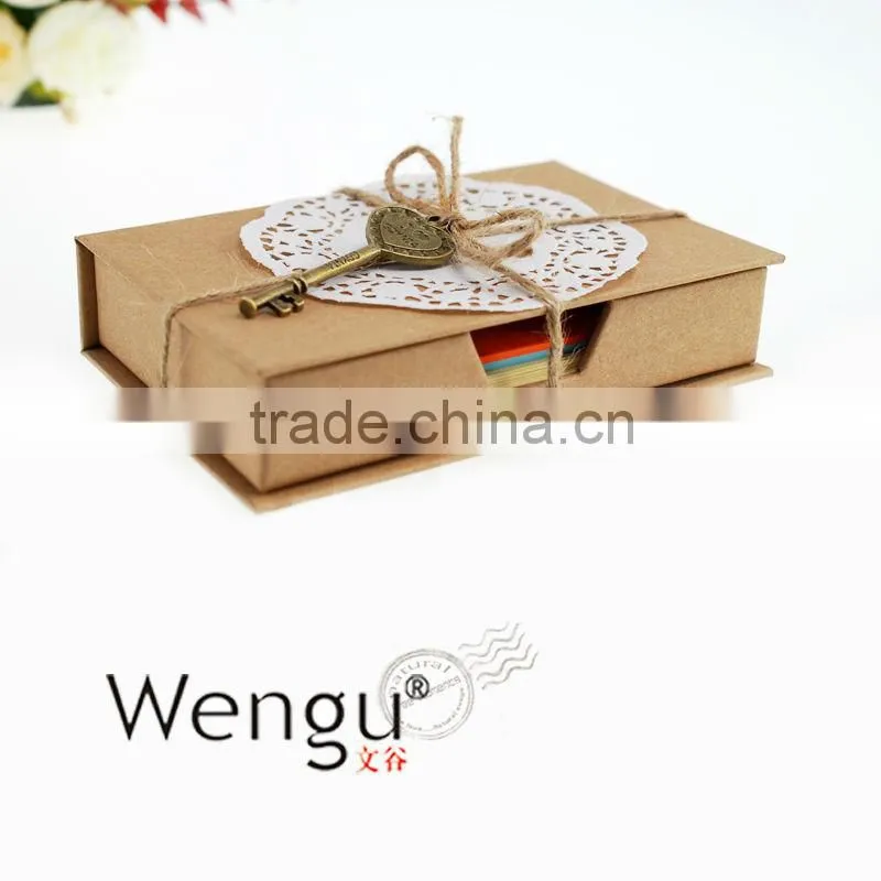 2014 new design stationary of note pads with rope