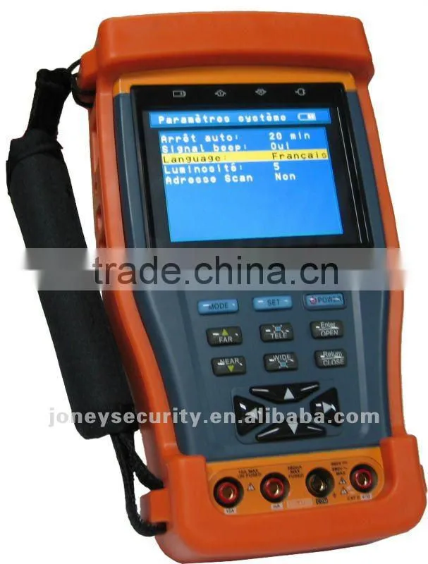 CCTV tester for PTZ cameras/UTP cable testing