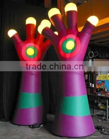 Standing Advertisement Inflatable hand with light