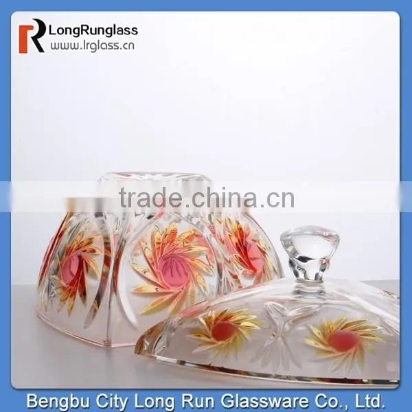 LongRun homeuse glassware beautiful joyful candy box wholesale price