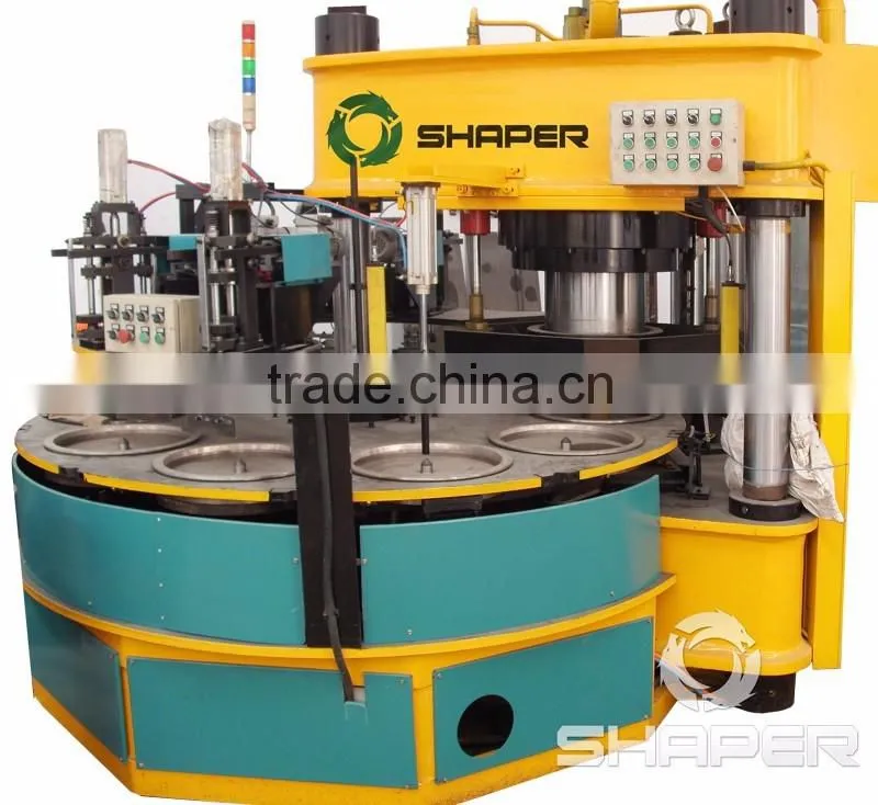 Rotary 8 station cutting disc making machine