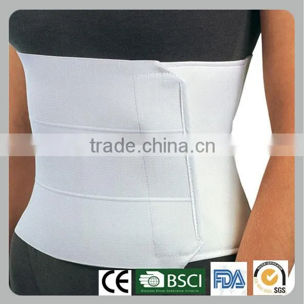 Adjustable elastic medical abdominal binder