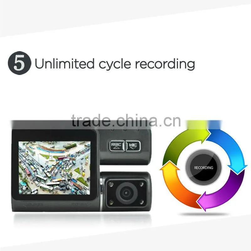 2.0 inch dual lens HD dash cam I1000,car camera, car black box