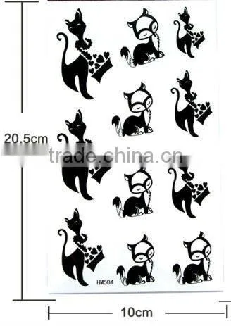 fox tatoo sticker