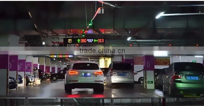 Shenzhen North Station Wireless Car Park Management System Parking Led Display for Indoor Parking
