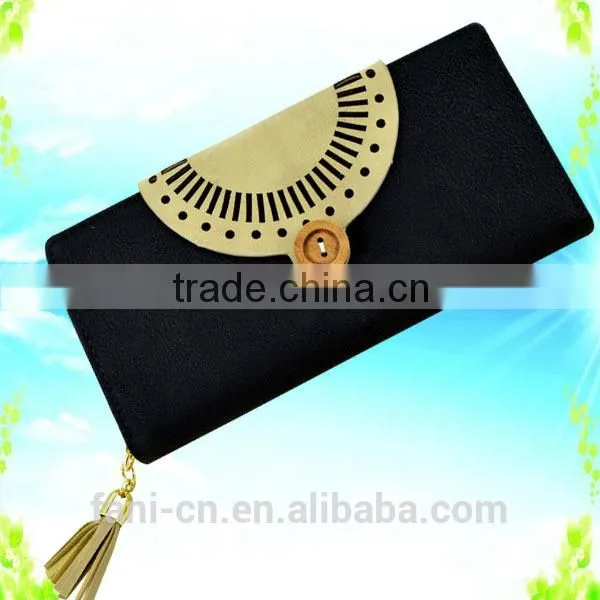 2015 new arrival multi card holder fancy PU leather wallet with custom design for women