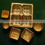 Gold Metallized pvc film for food tray packing