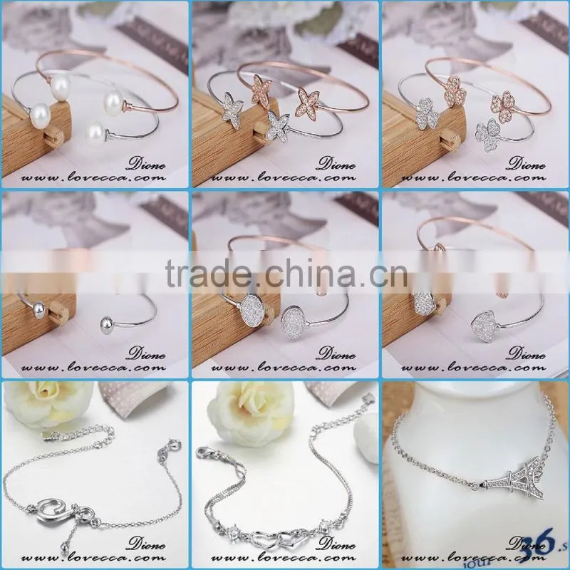 china wholesale 925 sterling silver bracelet women love heart silver chain