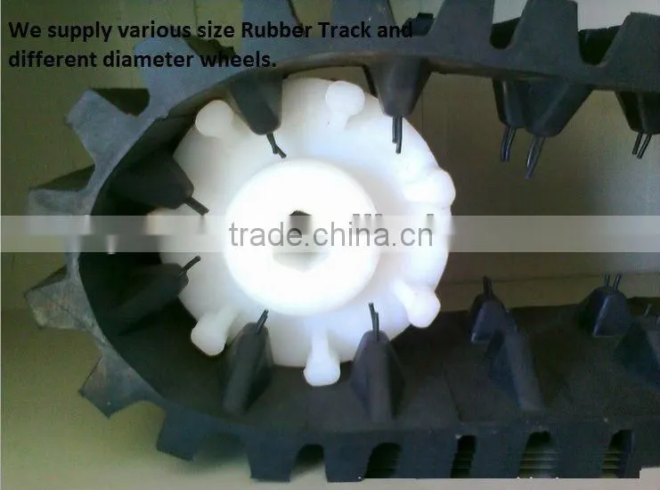 UHMWPE wheel gear for rubber track