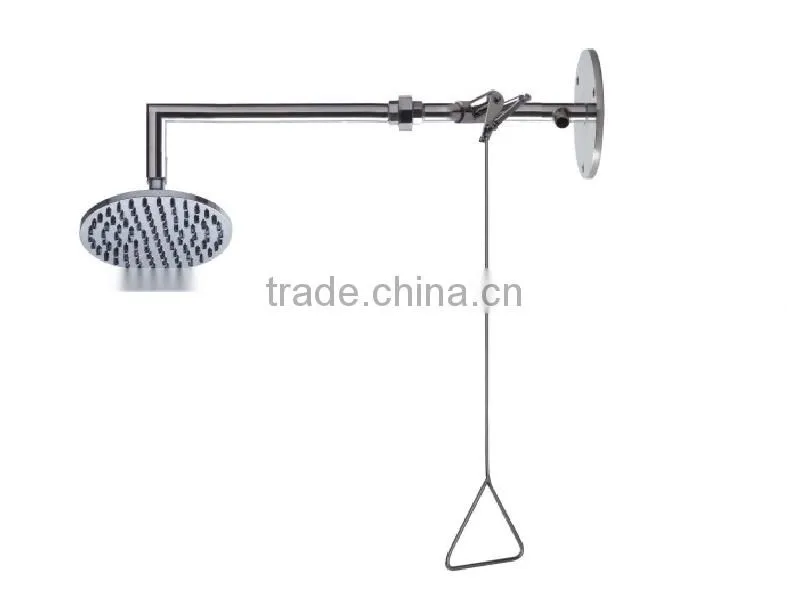 Laboratory Wall Mounted Stainless Steel Safety Shower for Wholesale