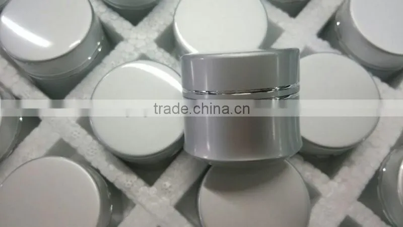 Unique round aluminum cosmetic cream jar pots