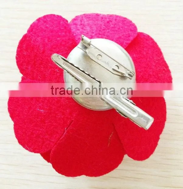 Red Felt flower