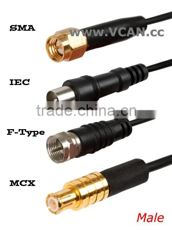 2015 New Arrivel VCAN0961 Car DVB-T DVB-T2 Digital TV antenna aerial built-in signal enlarger booster