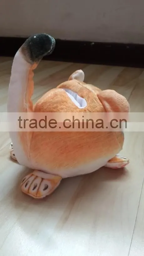 factory wholesale 3D plush lion cellphone seat plush toy lion shaped mobile phone holder plush animal shaped mobile seat holder
