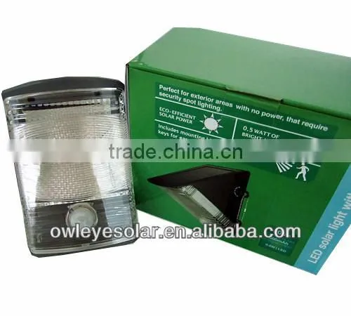 pir motion sensor solar security floodlight, solar sensor light